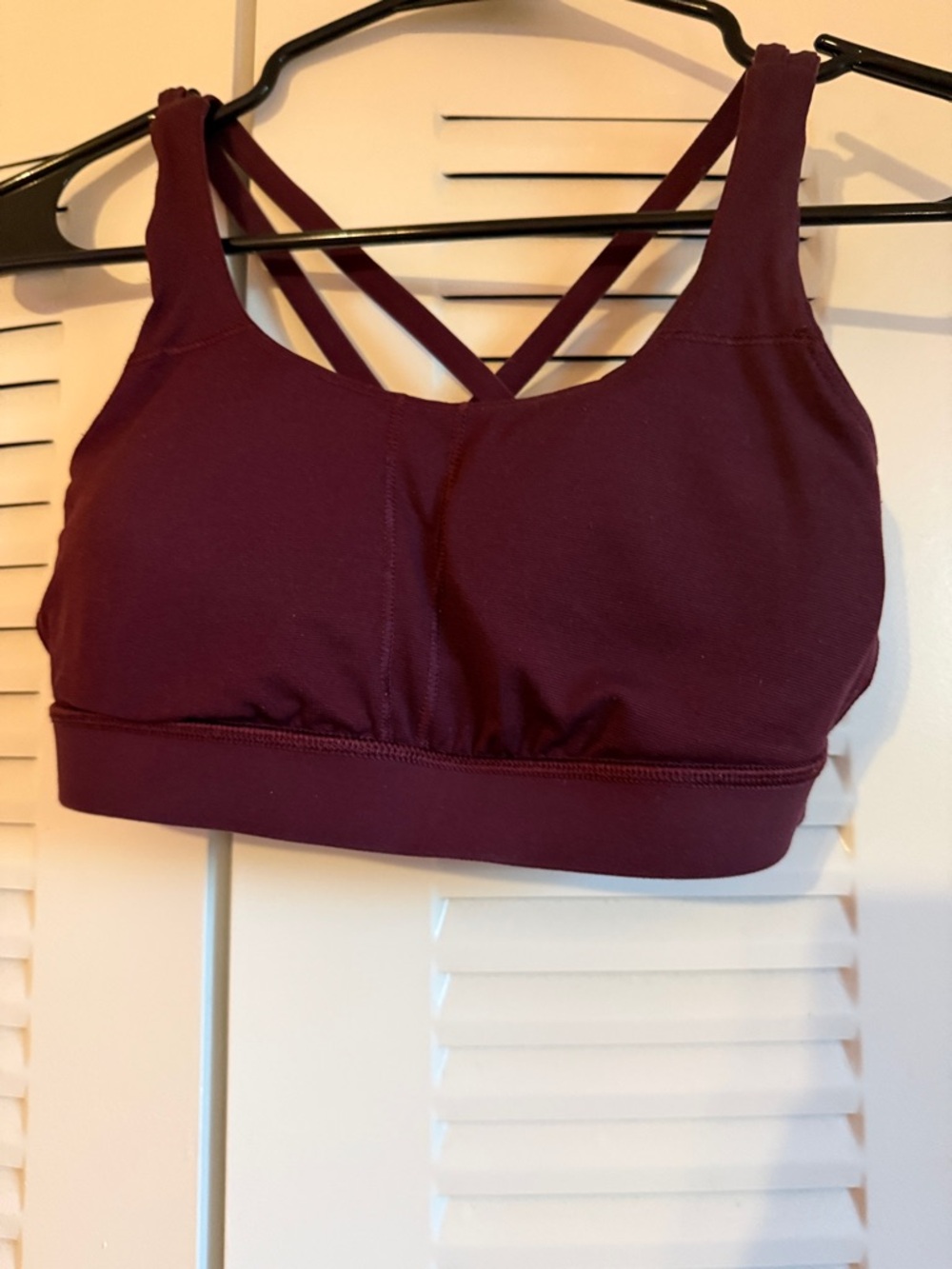 lululemon athletica Strappy Sports Bra - Deep Plum